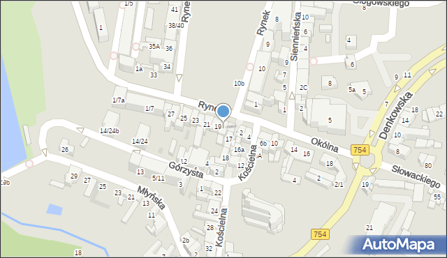 Ostrowiec Świętokrzyski, Rynek, 18, mapa Ostrowiec Świętokrzyski