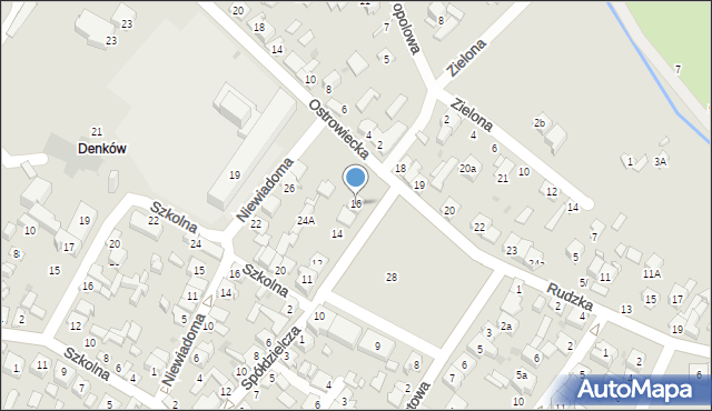 Ostrowiec Świętokrzyski, Rynek Denkowski, 16, mapa Ostrowiec Świętokrzyski