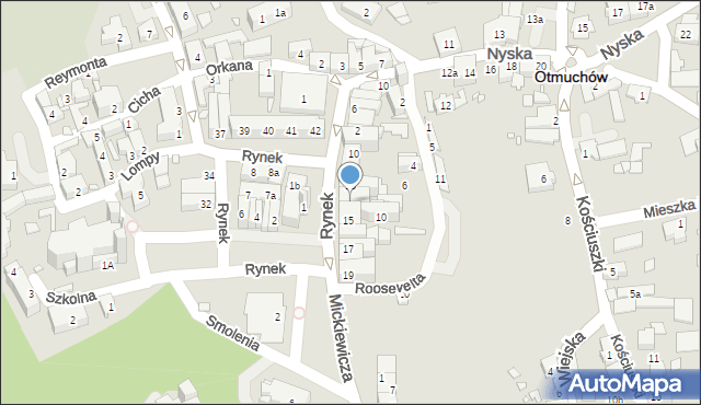 Otmuchów, Rynek, 14, mapa Otmuchów
