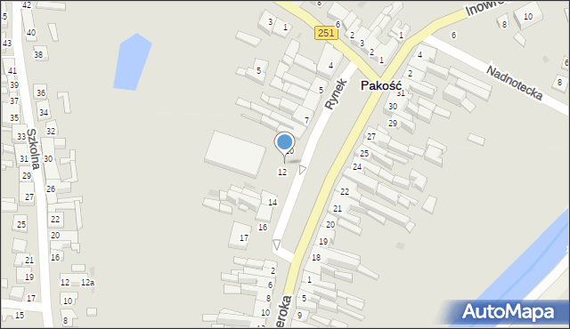 Pakość, Rynek, 11, mapa Pakość