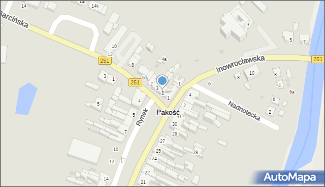 Pakość, Rynek, 2, mapa Pakość