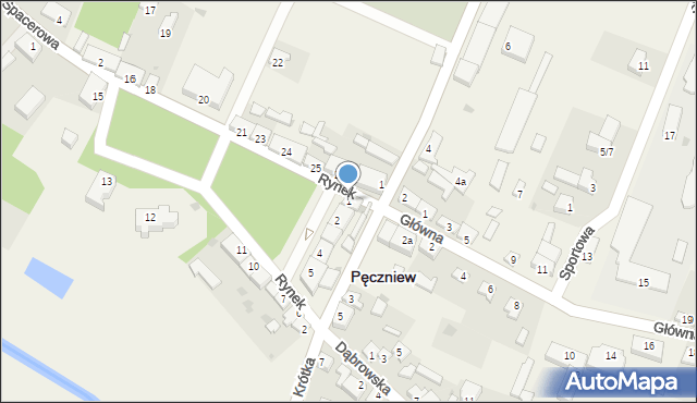 Pęczniew, Rynek, 1, mapa Pęczniew