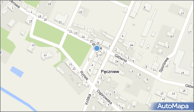 Pęczniew, Rynek, 2, mapa Pęczniew