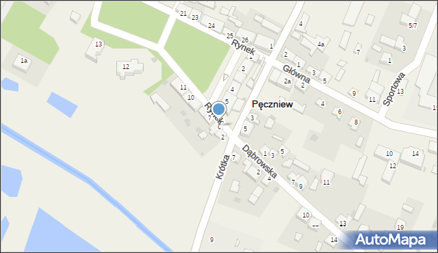 Pęczniew, Rynek, 6, mapa Pęczniew