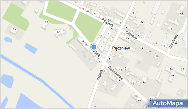 Pęczniew, Rynek, 7, mapa Pęczniew