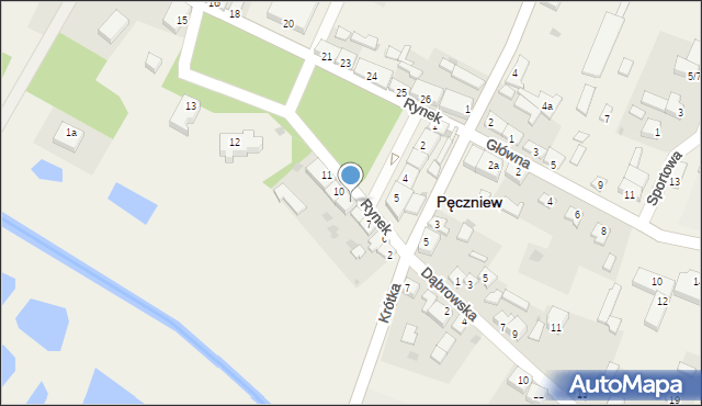 Pęczniew, Rynek, 9, mapa Pęczniew