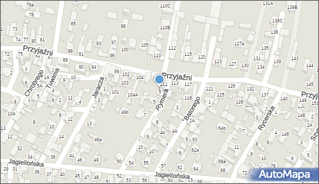 Piekary Śląskie, Rymera, 3, mapa Piekary Śląskie