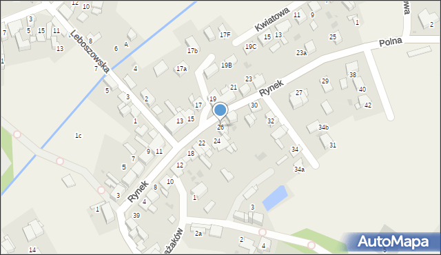 Pilchowice, Rynek, 26, mapa Pilchowice