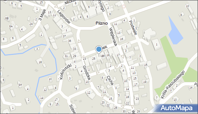 Pilzno, Rynek, 24, mapa Pilzno