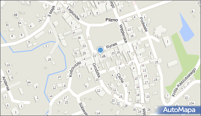 Pilzno, Rynek, 26, mapa Pilzno