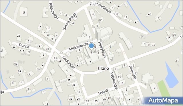 Pilzno, Rynek, 6, mapa Pilzno