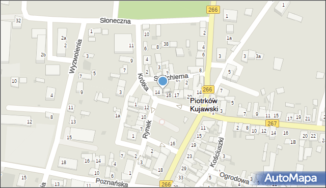 Piotrków Kujawski, Rynek, 15, mapa Piotrków Kujawski