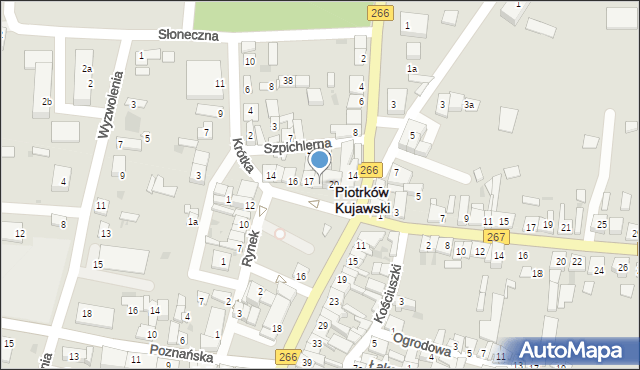 Piotrków Kujawski, Rynek, 19, mapa Piotrków Kujawski