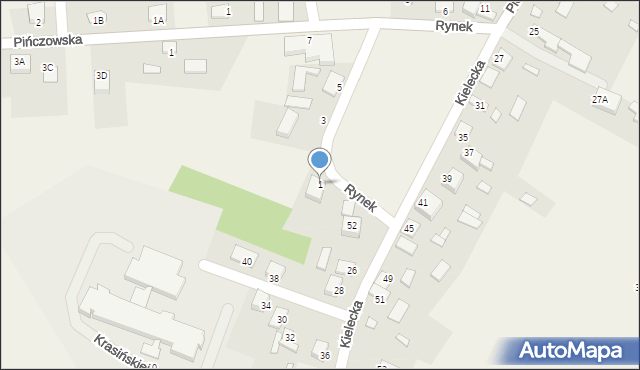 Piotrkowice, Rynek, 1, mapa Piotrkowice