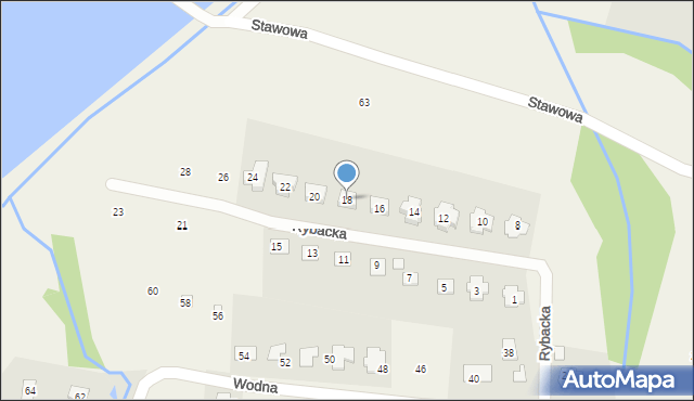 Pisarzowice, Rybacka, 18, mapa Pisarzowice