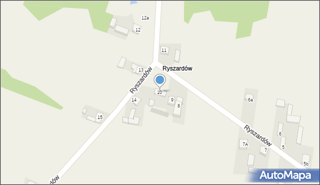 Plucice, Ryszardów, 10, mapa Plucice