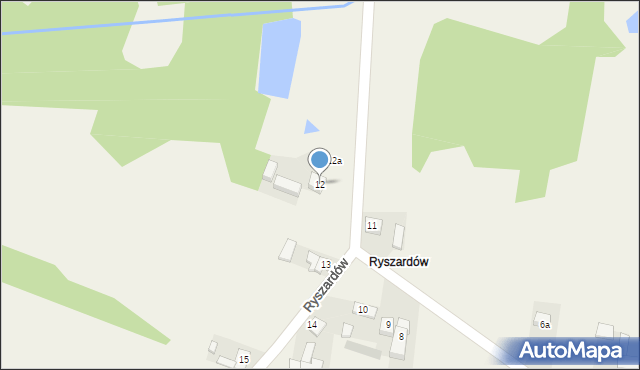 Plucice, Ryszardów, 12, mapa Plucice