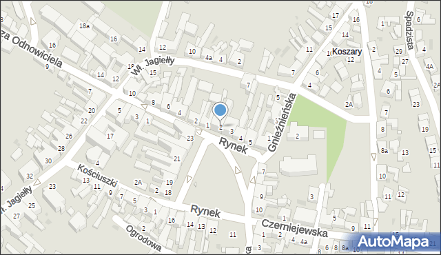 Pobiedziska, Rynek, 2, mapa Pobiedziska