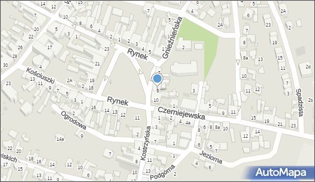 Pobiedziska, Rynek, 9, mapa Pobiedziska