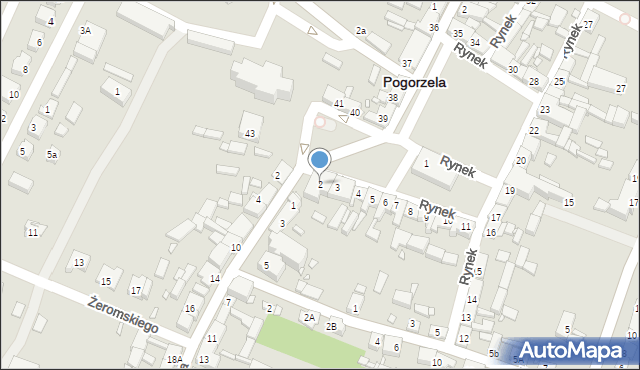 Pogorzela, Rynek, 2, mapa Pogorzela