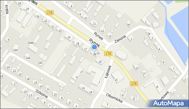 Połajewo, Rynek, 16, mapa Połajewo