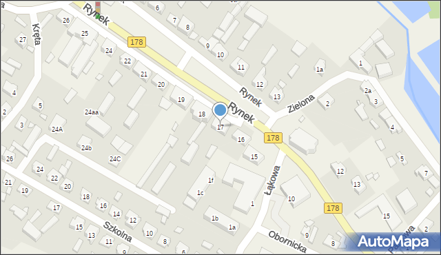 Połajewo, Rynek, 17, mapa Połajewo