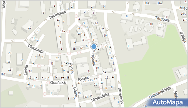 Polkowice, Rynek, 13, mapa Polkowice