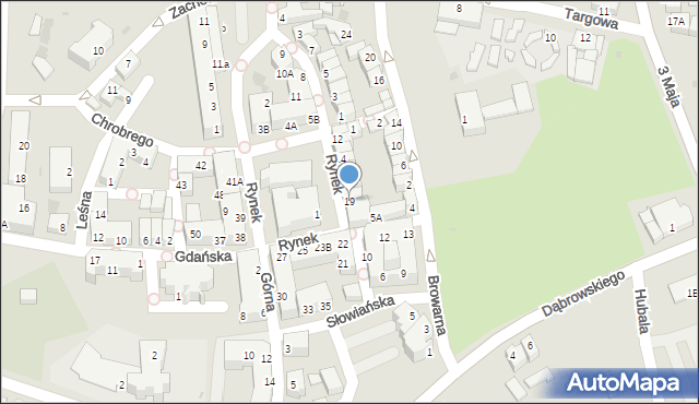 Polkowice, Rynek, 19, mapa Polkowice