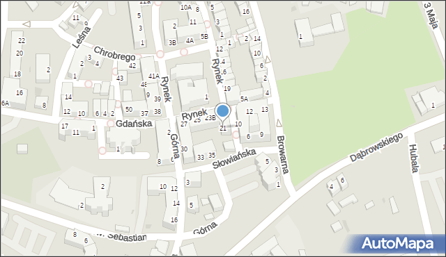 Polkowice, Rynek, 21, mapa Polkowice