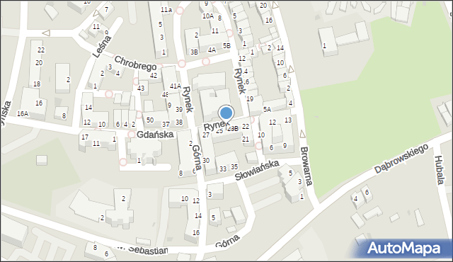 Polkowice, Rynek, 24, mapa Polkowice