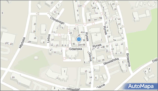 Polkowice, Rynek, 37, mapa Polkowice