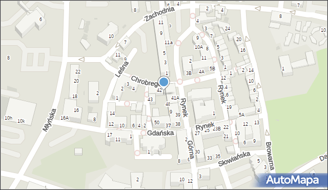 Polkowice, Rynek, 46, mapa Polkowice