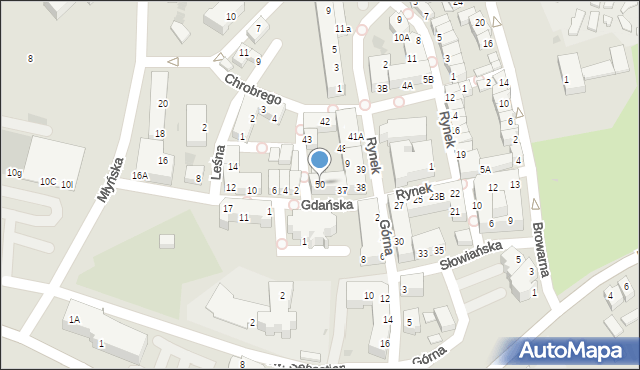 Polkowice, Rynek, 50, mapa Polkowice