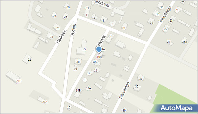 Poniatowo, Rynek, 10A, mapa Poniatowo