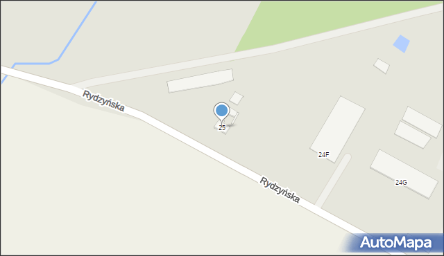 Poniec, Rydzyńska, 25, mapa Poniec