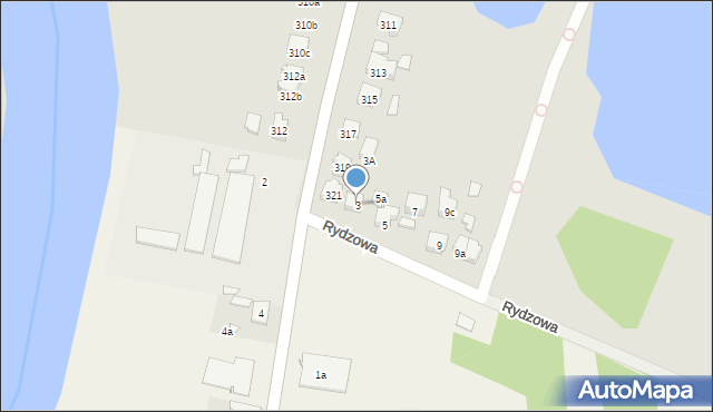 Poznań, Rydzowa, 3, mapa Poznania