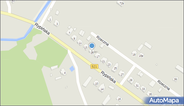 Prabuty, Rypińska, 15, mapa Prabuty