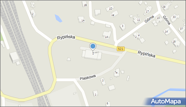 Prabuty, Rypińska, 2, mapa Prabuty