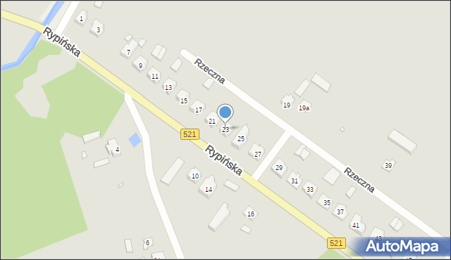 Prabuty, Rypińska, 23, mapa Prabuty