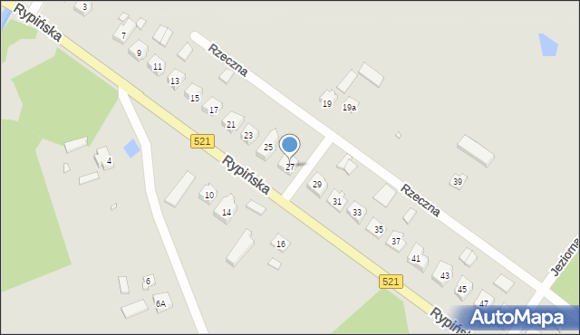 Prabuty, Rypińska, 27, mapa Prabuty