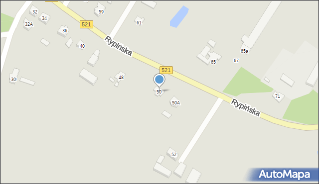 Prabuty, Rypińska, 50, mapa Prabuty