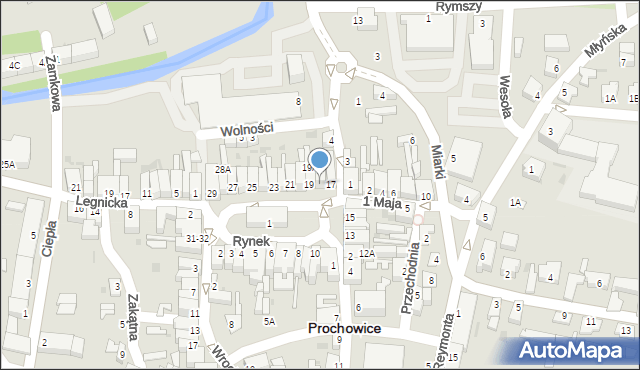 Prochowice, Rynek, 18, mapa Prochowice