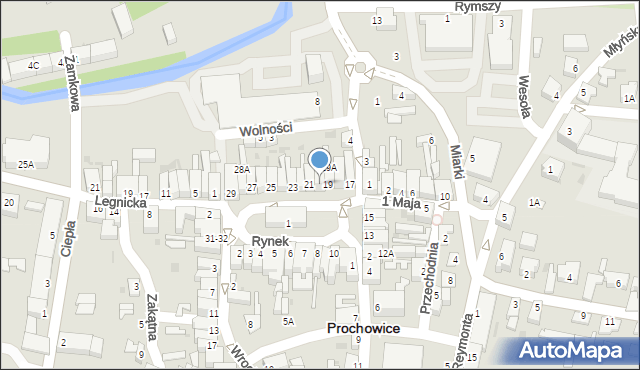 Prochowice, Rynek, 20, mapa Prochowice