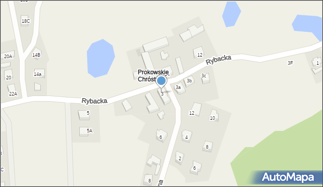 Prokowo, Rybacka, 3, mapa Prokowo