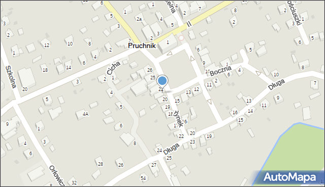 Pruchnik, Rynek, 21, mapa Pruchnik