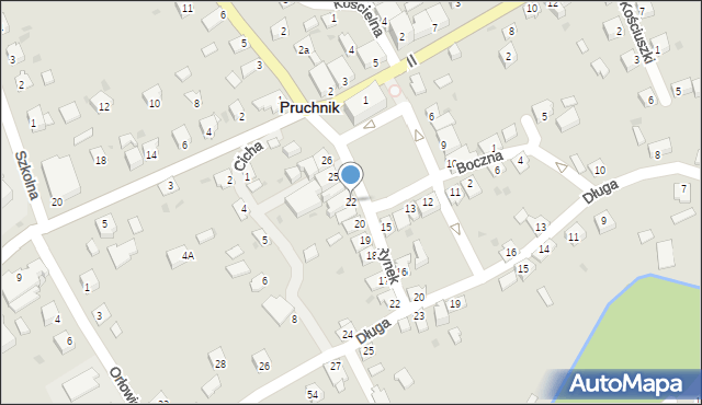 Pruchnik, Rynek, 22, mapa Pruchnik