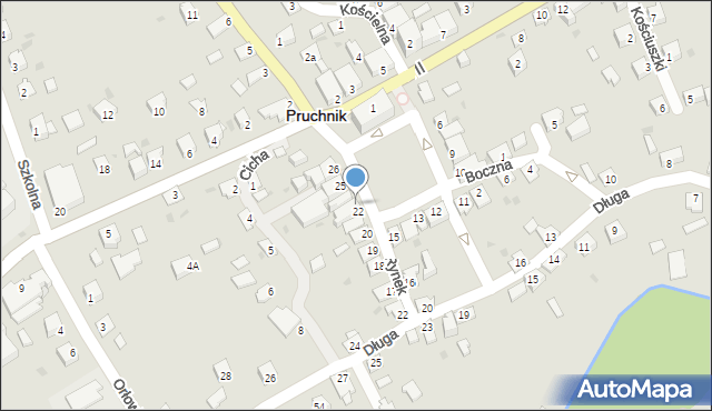 Pruchnik, Rynek, 23, mapa Pruchnik