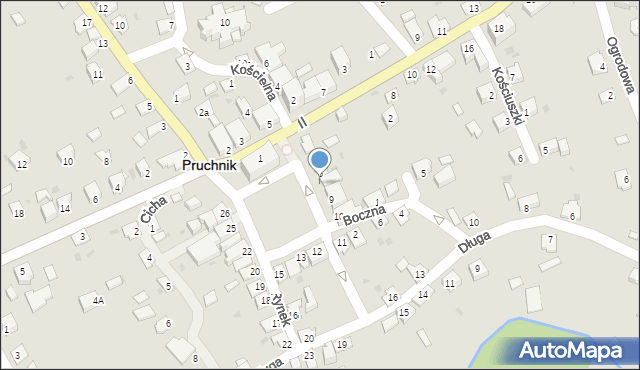 Pruchnik, Rynek, 8, mapa Pruchnik