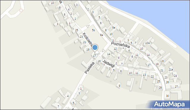 Pszczew, Rynek, 17, mapa Pszczew