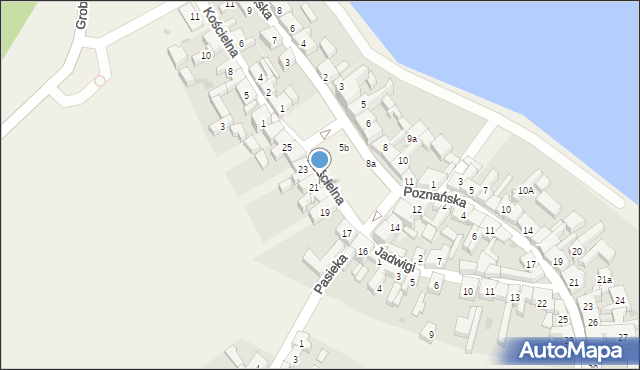 Pszczew, Rynek, 21, mapa Pszczew